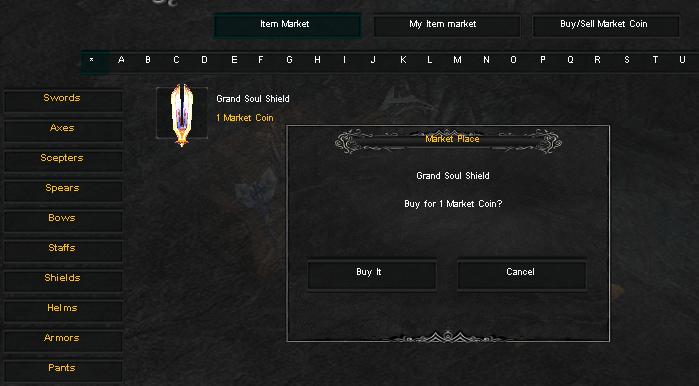 Market Place warning in MU Online